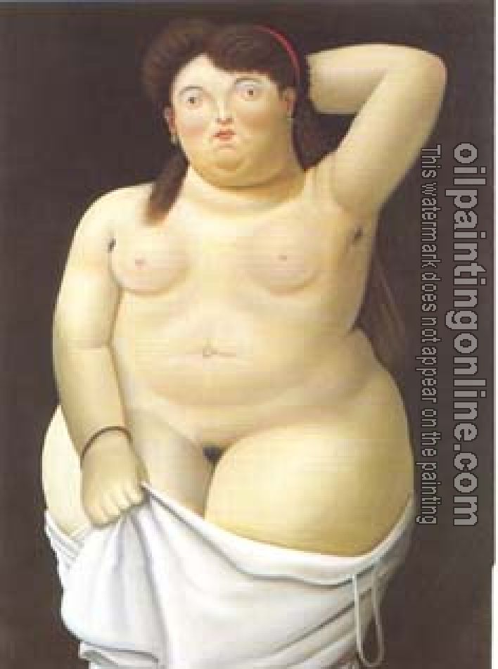 Botero, Fernando - Abstract oil painting.